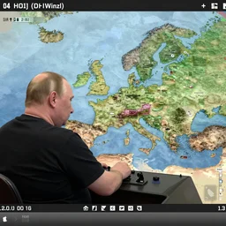 obese Putin playing HOI4 on trailcam