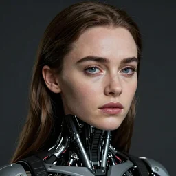 photo of emilia clarke in style of ghost in the shell, elegant lady, extremely high detail, extremely high detailed face, cyborg, photorealism, sony a 7 r