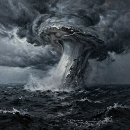 3 d, rain, ocean storm, liquid hot metal and black water, poster art, high detail, intricate oil painting, multiple exposure, heaven mood, hyperrealism, 3 d, by tooth wu and wlop and beeple and greg rutkowski