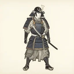 old printmaking woodblock print of a intricately detailed samurai with a katana standing in water with ripples around him, a big sun above. beautiful dark fantasy, 8k detail