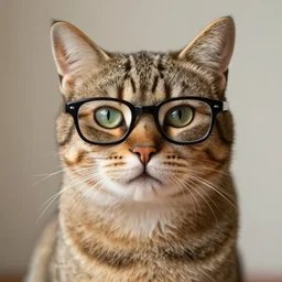 nerd cat by george condo
