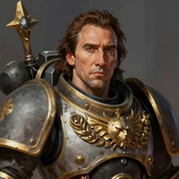 nicolas cage  as God Emperor of Mankind, warhammer 40k, closeup character portrait art by Donato Giancola, Craig Mullins, digital art, trending on artstation