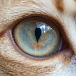 macro photo of a cat eye, macro photography, beautiful, sharp focus, full color, high quality, 4 k,