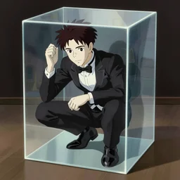 a french mime trapped in an invisible box, portrait shinkai makoto studio ghibli studio key hideaki anno sakimichan stanley artgerm lau rossdraws james jean marc simonetti elegant highly detailed digital painting artstation pixiv