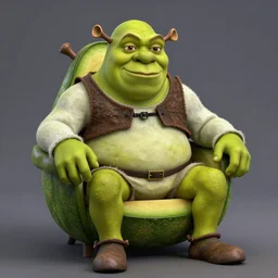 shrek as an avocado chair, realistic, hyperrealistic, ultra realistic, real, real world, highly detailed, very detailed, extremely detailed, intricate details, 8 k resolution, hd quality
