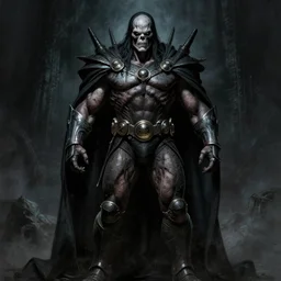 full body portrait of he - man, dark and mysterious and eerie and ominous character, cinematic, epic, highly detailed, intricate, illustration, artwork by marcus whinney and greg rutkowski