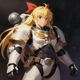space marines, magical girl, studio ghibli, pulp science fiction illustration
