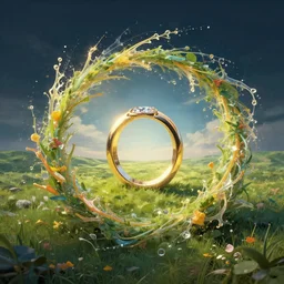 ring around the rosie landscape digital art concept splash art by hillier manchess dawson negrete