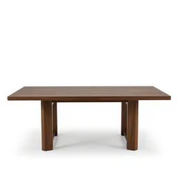 oversized dining table, 8k product photo, isolated on a pure white background, centered, entire object in frame, sharp focus, soft studio lighting