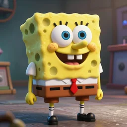 monster spongebob, stylized, artstation, hd, cgsociety, cgi, realistic, dramatic, cinematic, artistic, trending, detailed