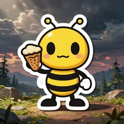 cute miss mascot dynavolt dynavolt electrike food sticker art, cronobreaker, beeple game icon