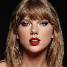 a front - faced clear close - up studio portrait of taylor swift with her eyes open, dramatic cinematic lighting, trending on artstation, fine details, 8 k, highly detailed, beautifully composed