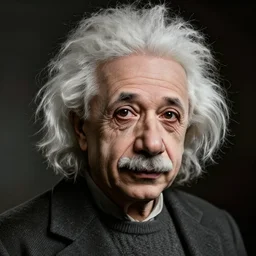 homeless einstein portrait