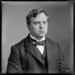 Daguerreotype of a person with down syndrome dressed up in dapper clothing, 1849, classical portrait