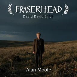 alan moore in a scene from eraserhead by david lynch