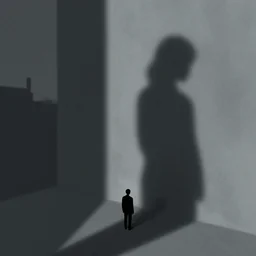 city of sad shadows, digital art by chris cold, - h 6 4 0