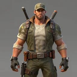 portrait of jerma985 as scout from team fortress 2