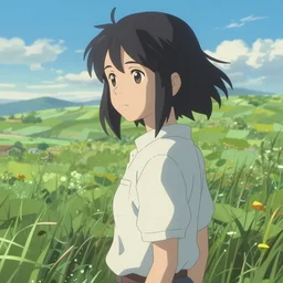 journey of an abandoned woman, an anime drawing by makoto shinkai, cgsociety, postminimalism, anime aesthetic, anime, official art