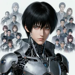 portrait of cyberpunk cyborg after war, mechanically enhanced, biohacking, black - hair pretty face, realistic shaded perfect face, fine details. anime, realistic shaded lighting, by ilya kuvshinov katsuhiro otomo ghost - in - the - shell, magali villeneuve, artgerm, rutkowski, wlop jeremy lipkin and giuseppe dangelico pino and michael garmash and rob rey and tsutomu nihei