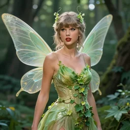 portrait of a beautiful young taylor swift as titania, summer queen. faerie queen. queen of light, green, poison ivy, made by caravaggio stanley artgerm lau wlop rossdraws artstation cgsociety concept art cgsociety octane render