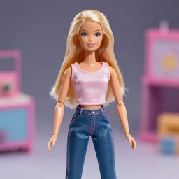 barbie doll zoolander, depth of field, product shot, bokeh, dynamic lighting