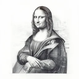 a leonardo davinci sketch of an infinite creativity machine powered by the human imagination, in the style of an engineering drawing