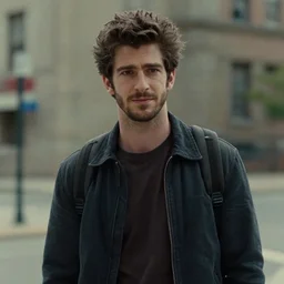 film still of Andrew Garfield as Hughie Campbell in the Boys (2022 show), 4k, film grain