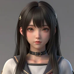 clothed, worksafe. cgsociety, by wlop, ilya kuvshinov, krenz cushart, greg rutkowski, trending on artstation. zbrush sculpt, octane, maya, houdini, vfx. close - up face of a cute young stunning anime japanese filipino j - pop av idol girl. cinematic dramatic atmosphere, sharp focus, soft volumetric studio lighting.