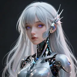 goddess - like ethereal anime girl cyborg, surreal look - by tom bagshaw, by ilya kuvshinov, rtx rendering, octane render 1 2 8 k, maya, extreme high intricate details by wlop, digital anime art by ross tran, medium shot, close up shot, composition by sana takeda, dramatic lighting by greg rutkowski, 8 k, trending on artstation