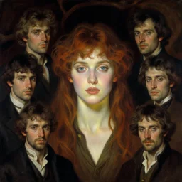 occult art portrait of austin osman spare by wayne barlowe, gustav moreau, goward,  Gaston Bussiere and roberto ferri, santiago caruso, and austin osman spare
