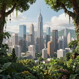 cloud forest city by peter mohrbacher and craig mullins and james jean and marc simonetti