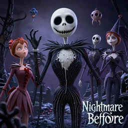 nightmare before christmas environment | | fine detail!! anime!! realistic shaded lighting!!, directional lighting 2 d poster by ilya kuvshinov, magali villeneuve, artgerm, jeremy lipkin and michael garmash and rob rey