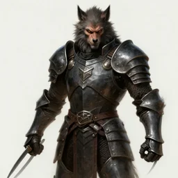 portrait, werewolf man, wearing a dark heavy plate armor, wielding, claws, rpg game, main character, detailed, digital painting, artstation, sharp focus, illustration, artgerm, tomasz alen kopera, peter mohrbacher, donato giancola, joseph christian leyendecker, wlop, frank frazetta