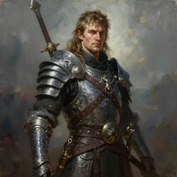 a ultra realistic fantasy portrait painting of a male warrior, ultra detailed, art by ralph horsley, swanland, sabbas, dynamic lighting,. cinematic lighting
