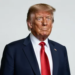 upper body photograph of a black man resembling donald trump, photograph by steve mccurry