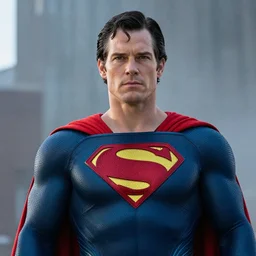 Willem Dafoe as Superman, film still from Batman v Superman, detailed, 4k