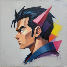 Supreme x Evil Ryu Profile Picture by Sachin Teng, asymmetrical, Organic Painting , Matte Painting,  geometric shapes, hard edges, graffiti, street art,:2 by Sachin Teng:4