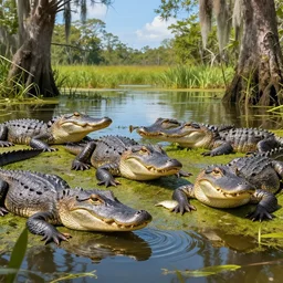the sleepy gators are a group of alligators who live in the swamps of louisiana. they are a peaceful group who enjoy basking in the sun and eating fish. however, their idyllic life is threatened when a group of humans decide to build a new highway through their swamp. the gators must band together to stop the construction and save their home.