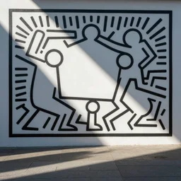 portland oregon, rose city, by keith haring