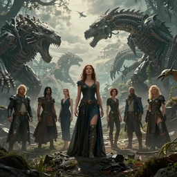 epic cinematic saga about life and death. men and women, nature and machines, gods and animals - all meet here for love, war and oblivion.