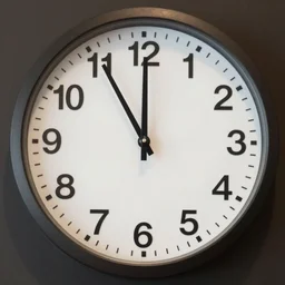 a clock showing 0800