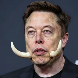 elon musk with ( ( tusks ) )