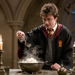 Walter White teaching Harry Potter how to cook, still from Harry Potter and the Crystal Meth (2024)