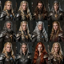 multiple wizard portrait set, character photos, high fantasy baldurs gate, dungeons and dragons, collection, extremely high quality, hd, 4 k, 8 k, canon 3 0 0 mm, professional photographer, 4 0 mp, lifelike, top - rated, award winning, realistic, sharp, no blur, edited, corrected, trending
