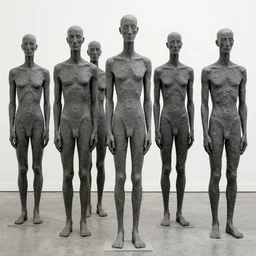faceless people, grey, alberto giacometti