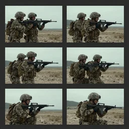 epic cinematic storyboard keyframe shot of the military