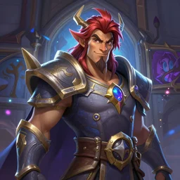 Portrait of a Hearthstone character mage paint concept Blizzard pixar maya engine on stylized background splash comics global illumination lighting artstation, HDstation, Cohesivestation, WellDrawedStation, PerfectEyesStation, PerfectFaceStation, PerfectArmsStation, PerfectBodyStation, PerfectPupils => JUST AMAZING ART