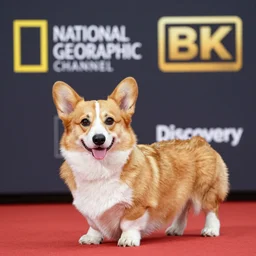 a hybrid between a corgi dog and a hyena, photography, award winning, national geographic channel, discovery channel, 8 k