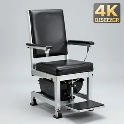 pedal powered electric chair, product photo, prison appliance catalog, detailed, 4k