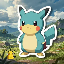 cute miss mascot otaria otaria seel pokemon sticker art, cronobreaker, beeple game icon